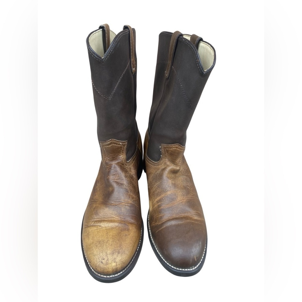 Texas American Made Distressed Western boots men sz 9.5 D - Picture 2 of 7